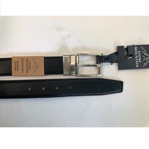 Stone Mountain Men's Reversible Bonded Leather Belt  _ NWT